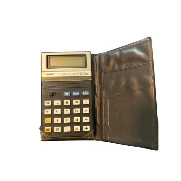 Vintage Casio Pocket Calculator with Case Untested - Picture 3 of 3